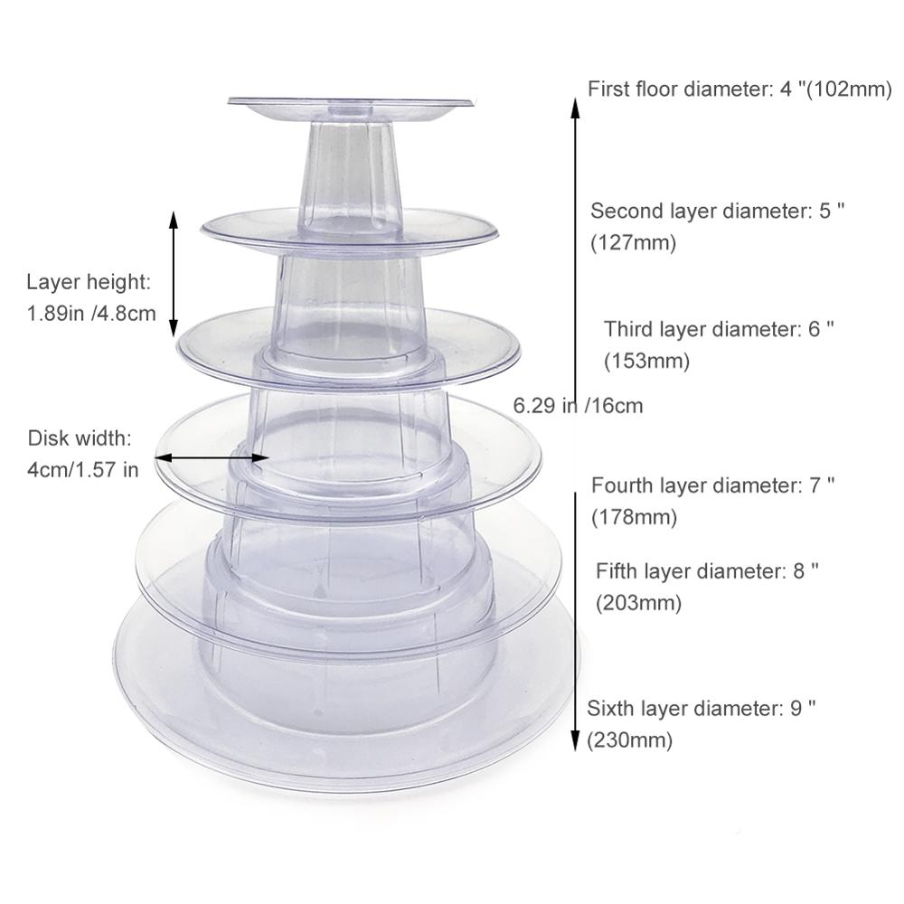 6-Layer Macaron Display Stand