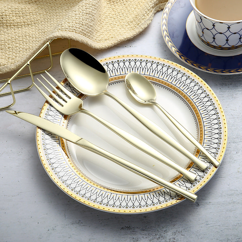 304 Stainless Steel Cutlery Set For Western Style Dining