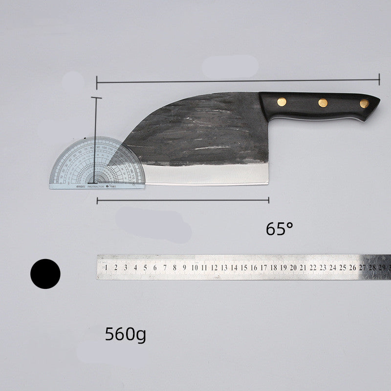 Forged Hammered Stainless Steel Kitchen Knife For Bones And Vegetables