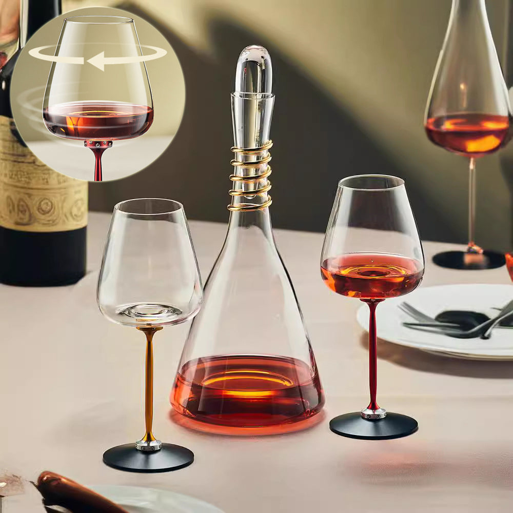Creative Rotational Glass Decanter Cup Set Kitchen Gadgets
