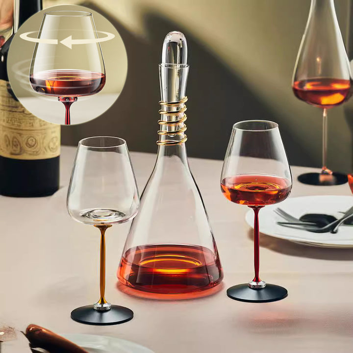 Creative Rotational Glass Decanter Cup Set Kitchen Gadgets