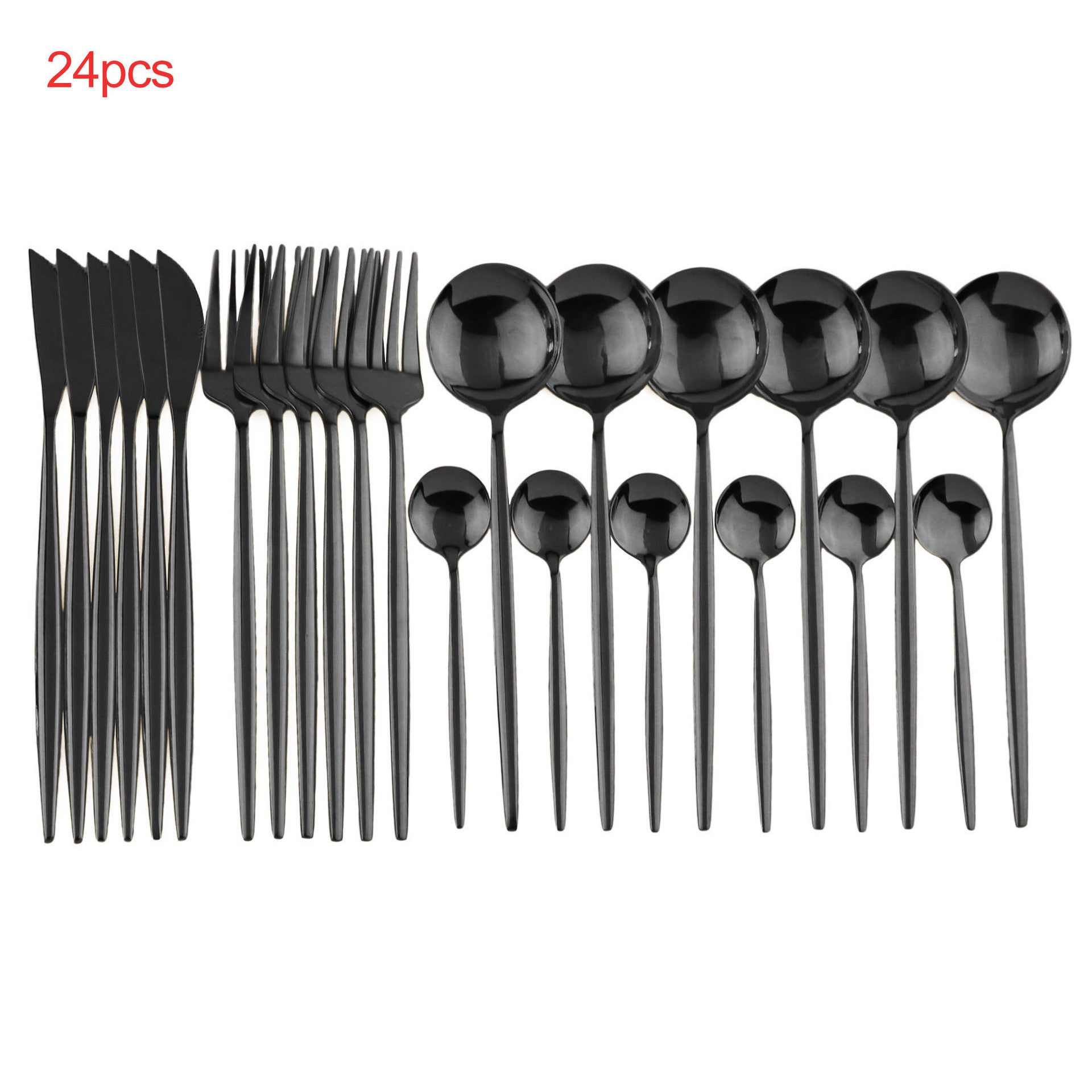 24 Piece Luxury Cutlery Set For Elegant Dining Experience