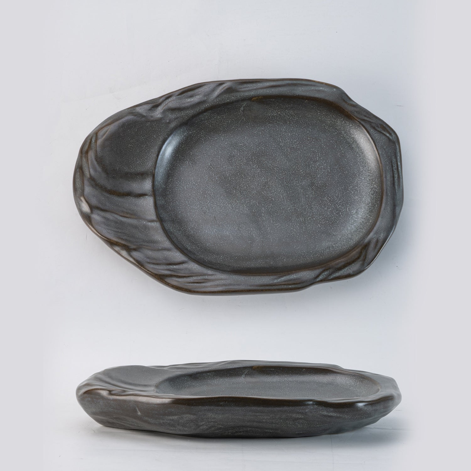 Frosted Minimalist Kitchen Plates And Tableware