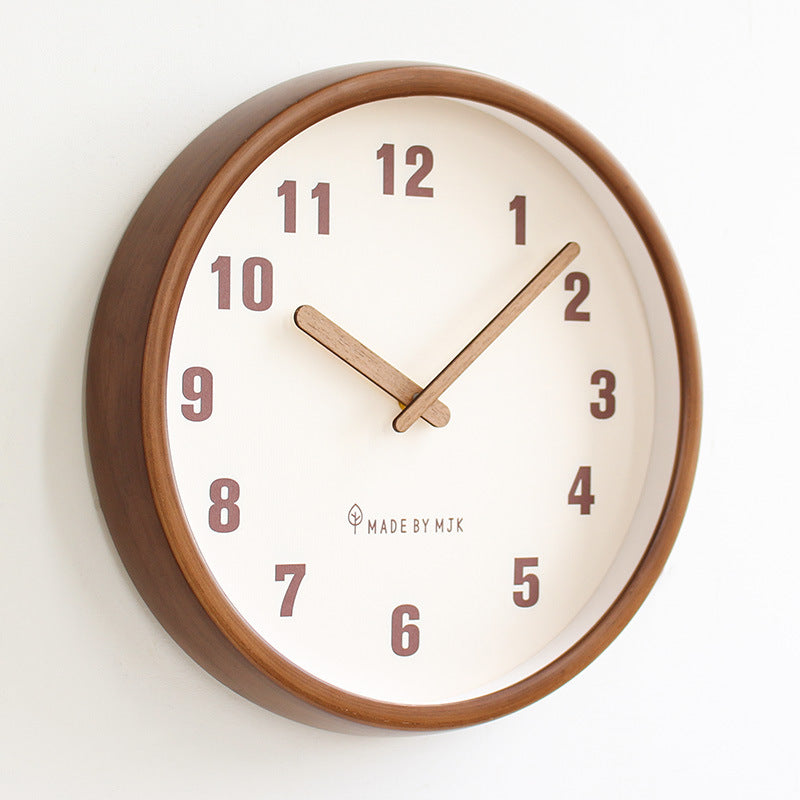 Retro Solid Wood Minimalist Wall Clock