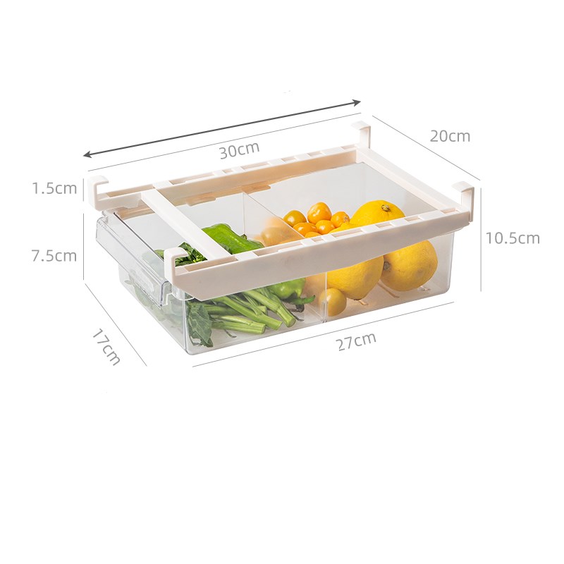 Adjustable Refrigerator Storage Rack Pull Out Kitchen Organizer