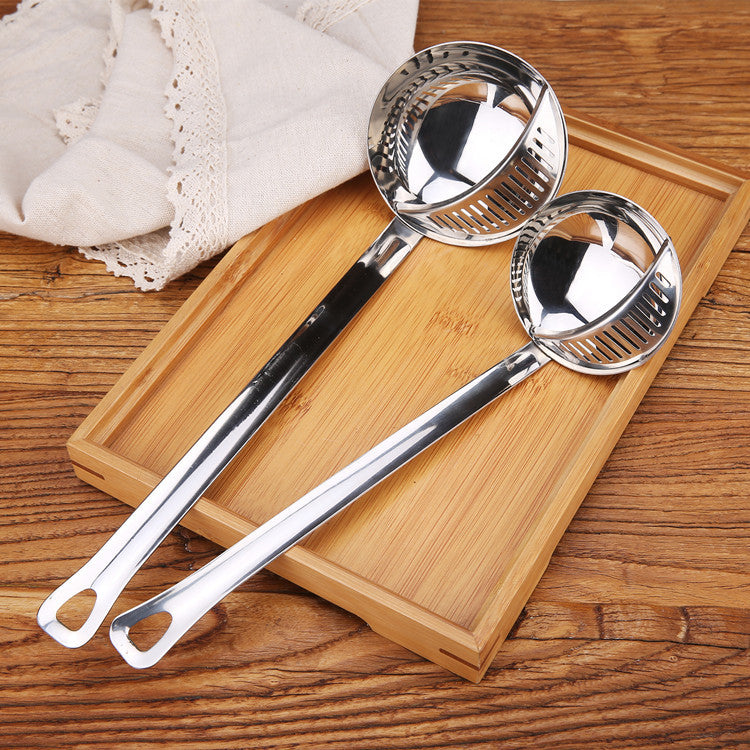 Stainless Steel Kitchen Colander Spoon Strainer Cooking Utensil Tool