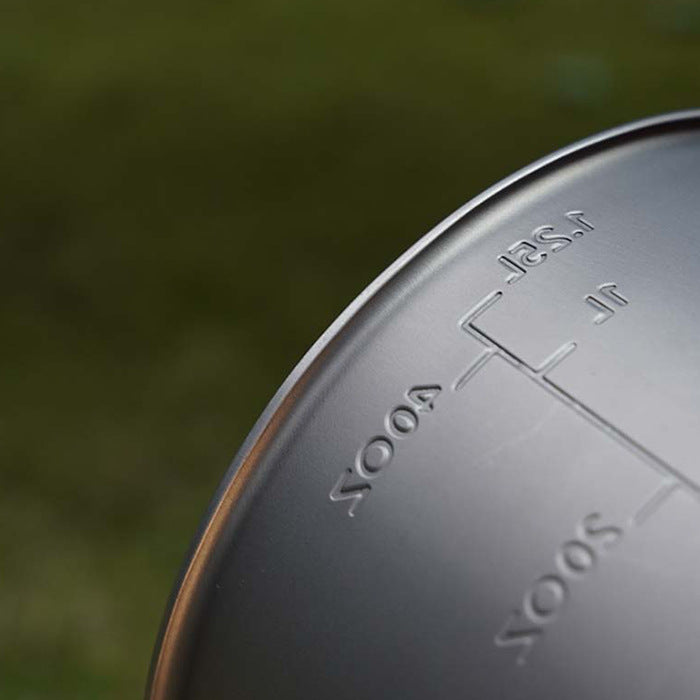 Ultralight Titanium Frying Pan Foldable Portable Camping Pot