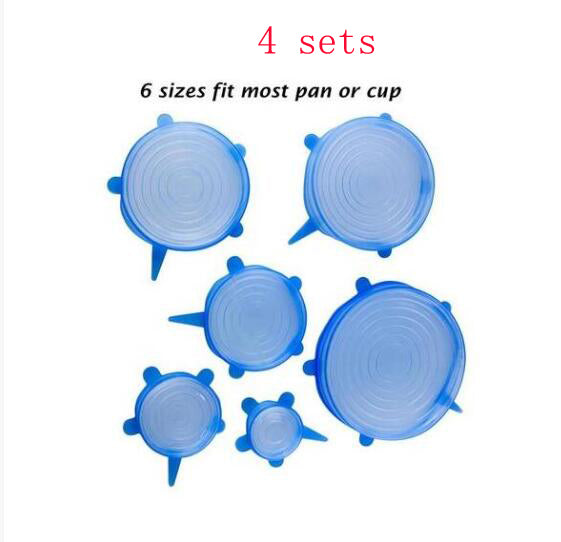 Silicone Stretch Lids Reusable Food Storage Covers