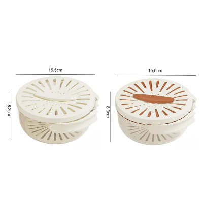 Foldable Fruit Washing Basket With Lid Vegetable Colander Kitchen Box
