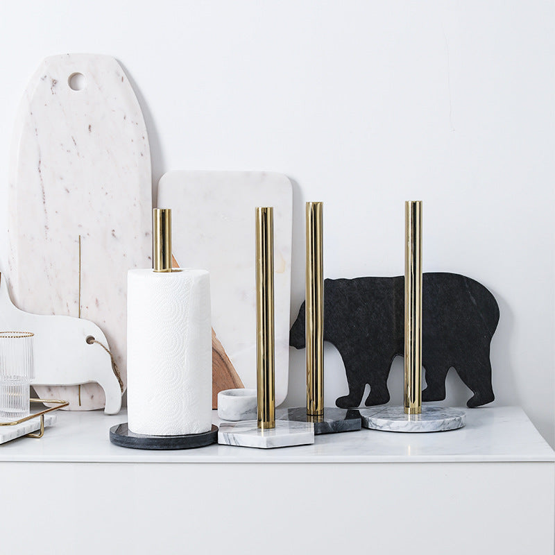 Marble Kitchen Paper Towel Roll Holder