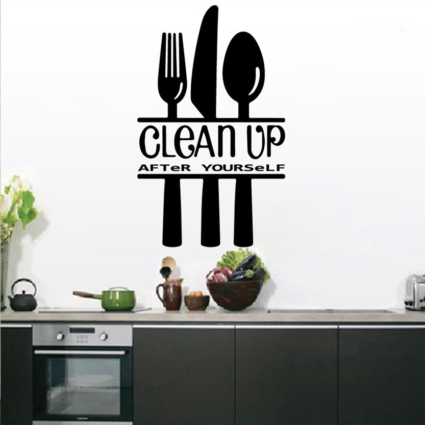 Kitchen Decoration Restaurant Window Glass Decals