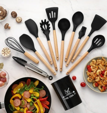 Heat Resistant Silicone Kitchen Utensils Set