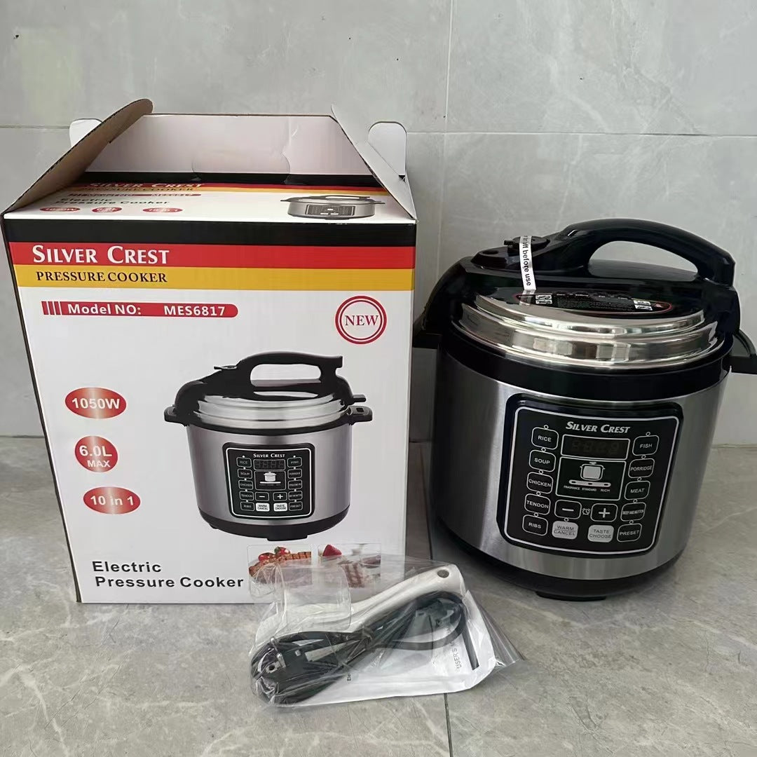 Multifunctional Cooking Stew 1.6gal Automatic Electric Pressure Cooker