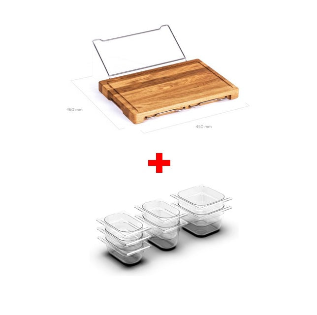 Multifunction Bamboo Cutting Board With Storage Tray