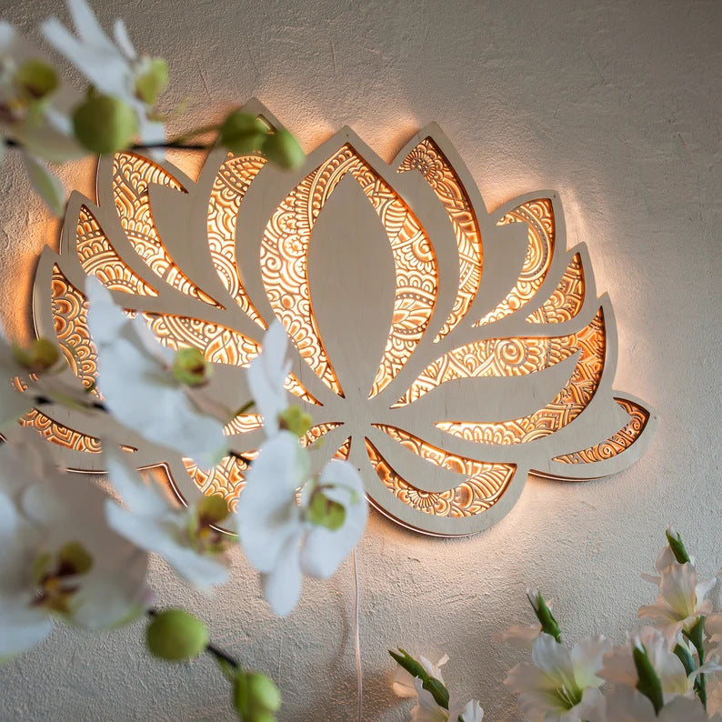 Mandala Yoga Night Light Atmosphere Decor