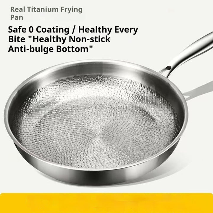 Uncoated Titanium Alloy Nonstick Steak Skillet