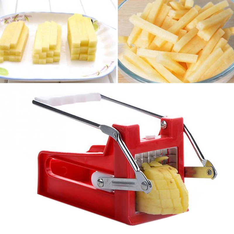 2-Blade Stainless Steel Potato Cutter French Fries Slicer