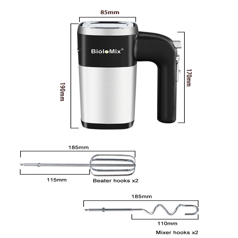 500W Electric Hand Mixer 5 Speed Kitchen Blender