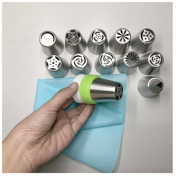 3-In-One Christmas Stainless Steel Cake Decorating Nozzle Set