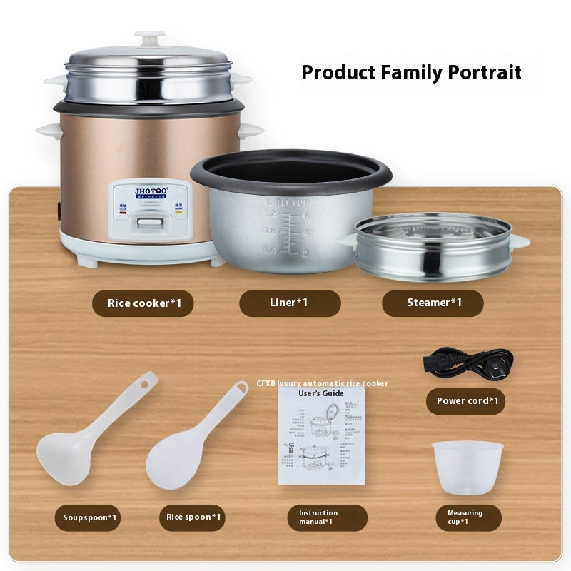 0.8gal Small Electric Rice Cooker Large Capacity Household Cooker