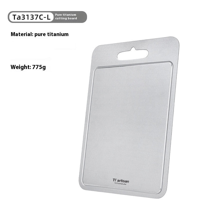 Pure Titanium Cutting Board Household Thickened Cutting Board With Groove