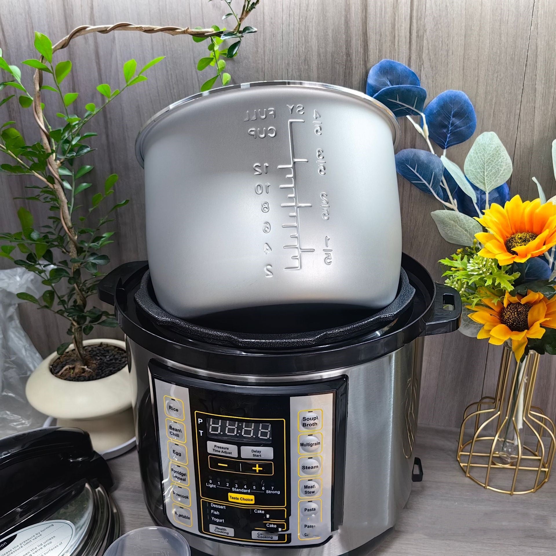 1.6gal Electric Pressure Cooker Multi-Function Large Capacity Cooker