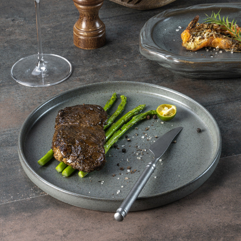 Frosted Minimalist Kitchen Plates And Tableware