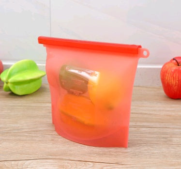 Silicone Vacuum Sealed Food Storage Bag Reusable Fresh Keeping Bag
