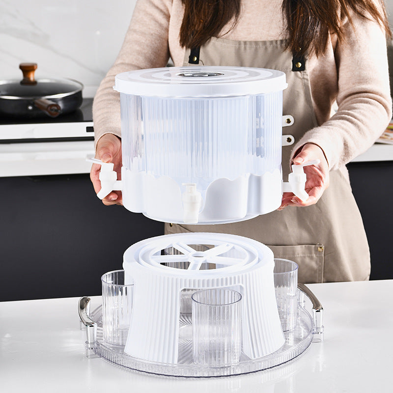 Rotatable Four Compartment Plastic Kitchen Water Kettle