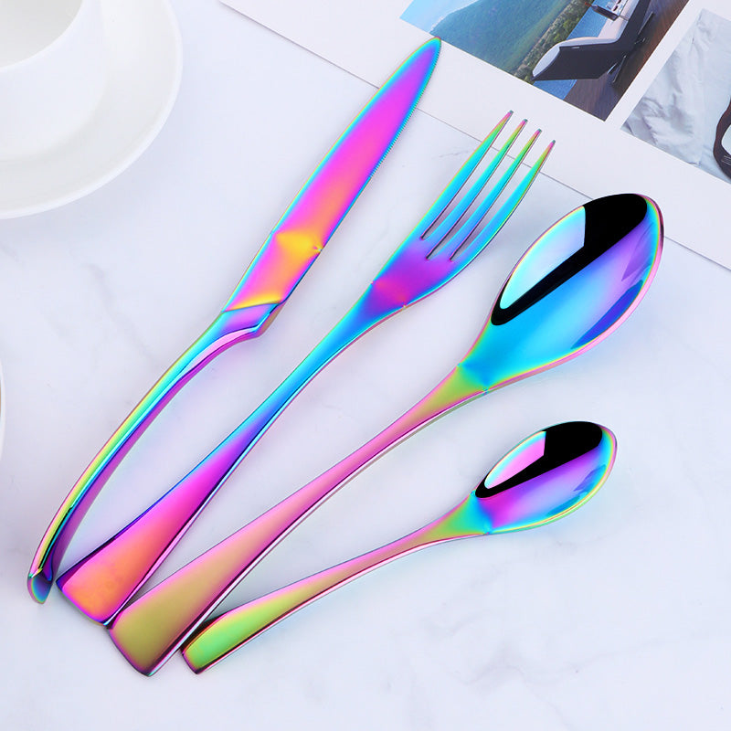 Household Stainless Steel Cutlery Set Four Piece Dining Utensils