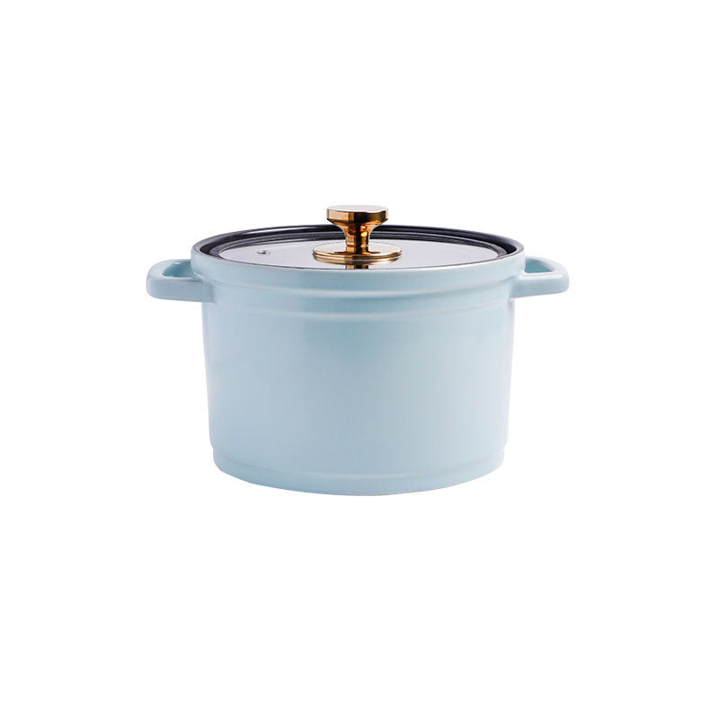 Nordic Ceramic Large Capacity Stock Pot For Porridge And Soup
