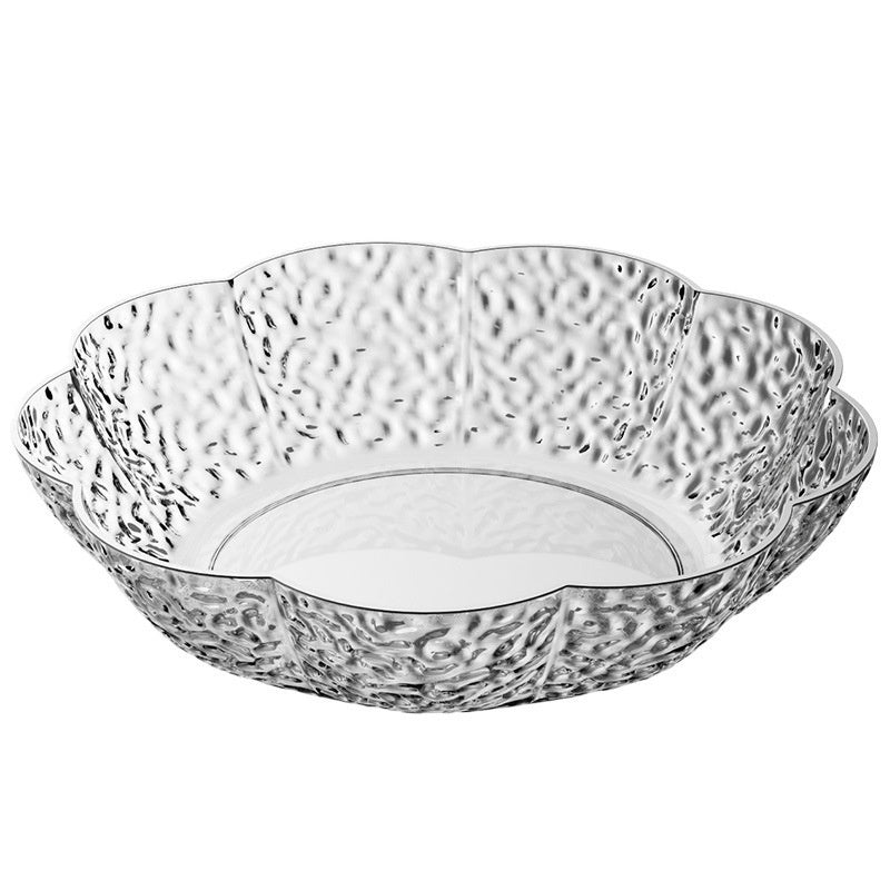 PET Fruit And Snack Flower Plate Kitchen Serving Dish