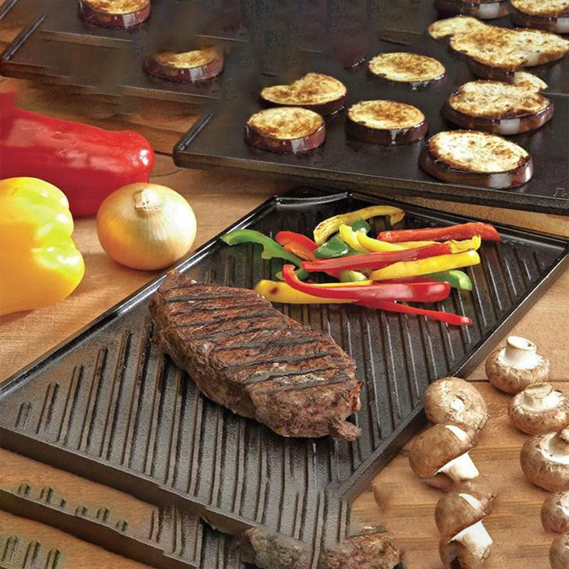 Cast Iron Reversible Skillet Double-Sided Cooking Pan