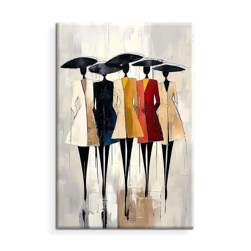 Abstract African Woman Canvas Oil Painting Wall Art