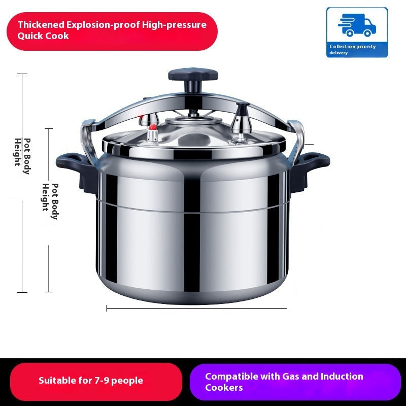 Large Capacity Explosion-Proof Pressure Cooker Gas Stove Compatible