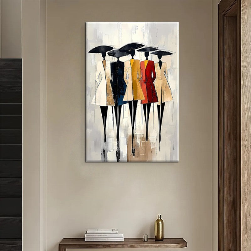 Abstract African Woman Canvas Oil Painting Wall Art