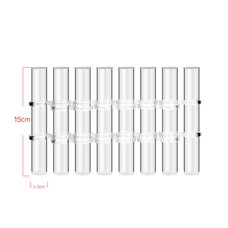 Clear Glass Test Tube Vase Hydroponic Flower Decor