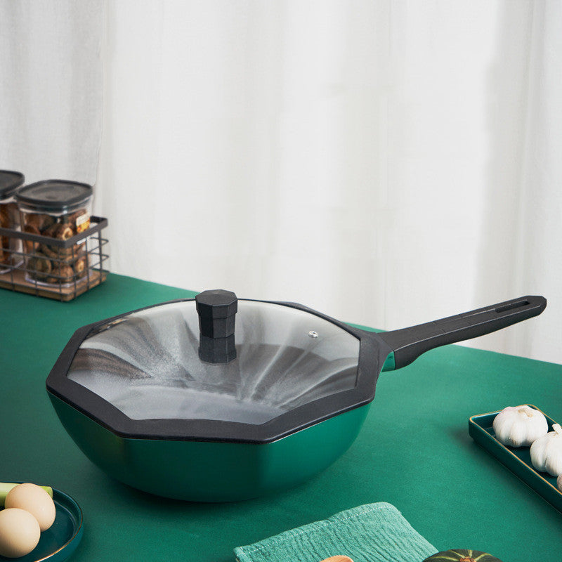 Non-Stick Star Anise Wok For Gas Stove