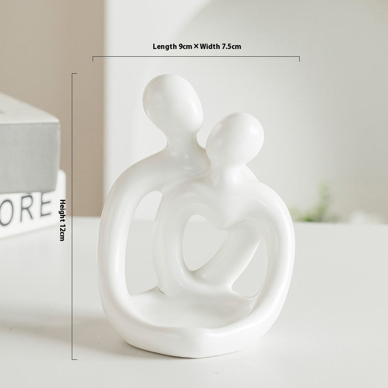 Nordic Ceramic Couple Candle Holders Aromatherapy Decor