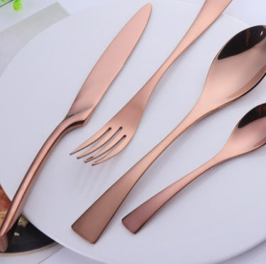 Household Stainless Steel Cutlery Set Four Piece Dining Utensils