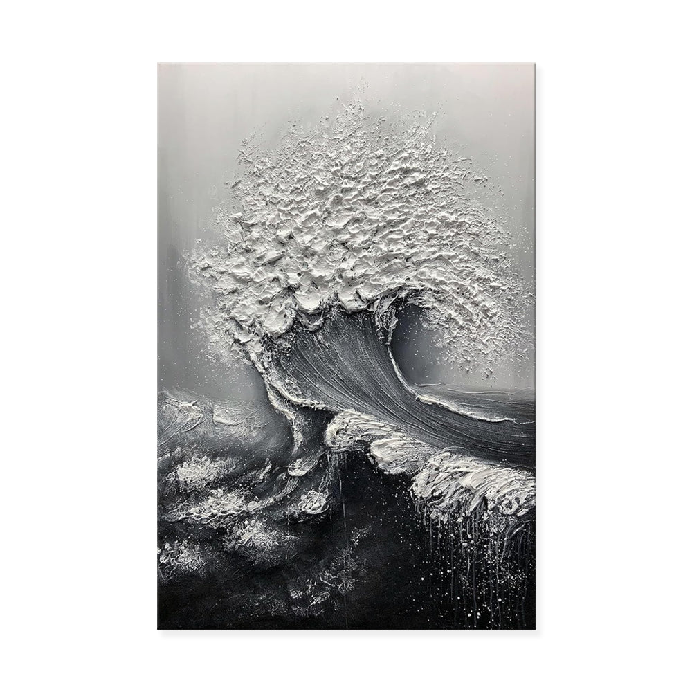 3D Abstract Ocean Wave Oil Painting Wall Art