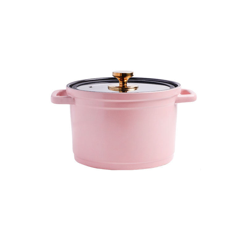 Nordic Ceramic Large Capacity Stock Pot For Porridge And Soup