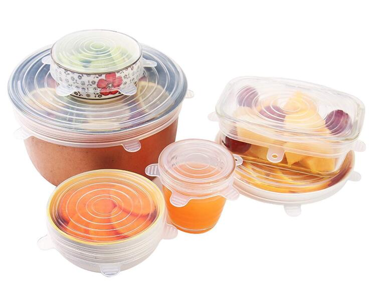 Silicone Stretch Lids Reusable Food Storage Covers