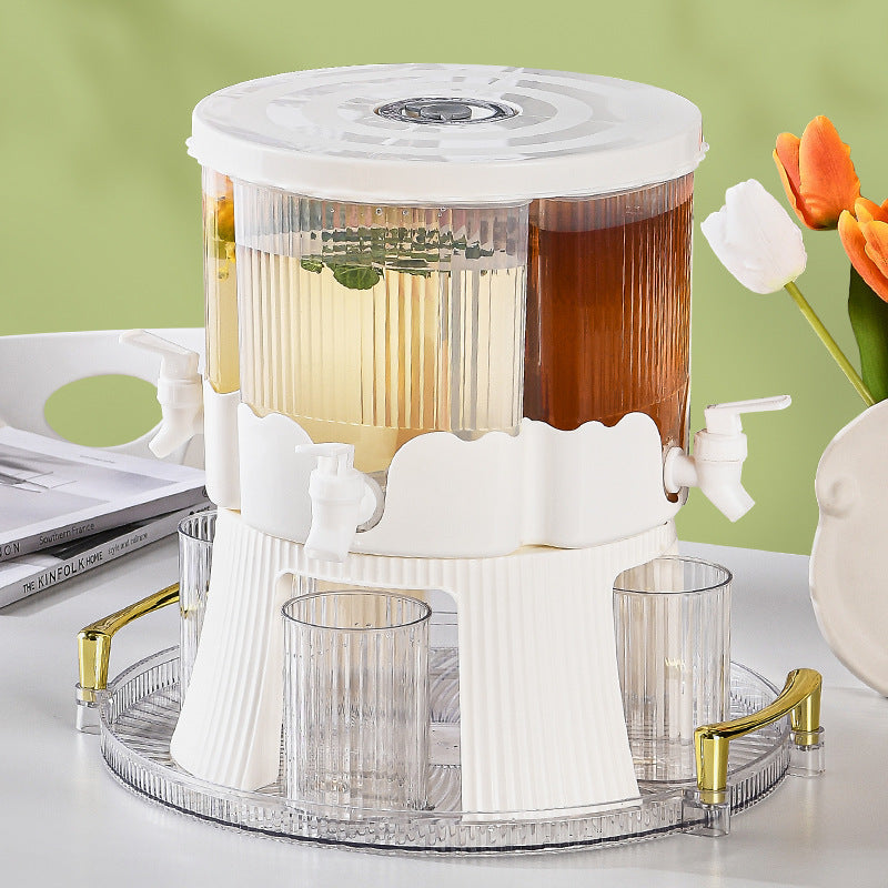 Rotatable Four Compartment Plastic Kitchen Water Kettle