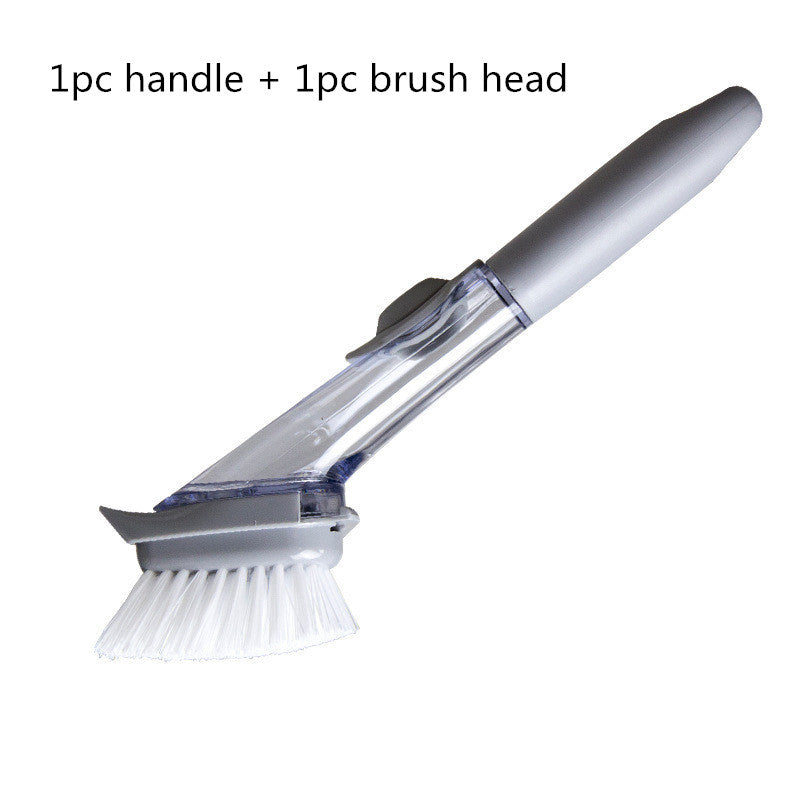 2 In 1 Long Handle Removable Cleaning Brush Kitchen Tool