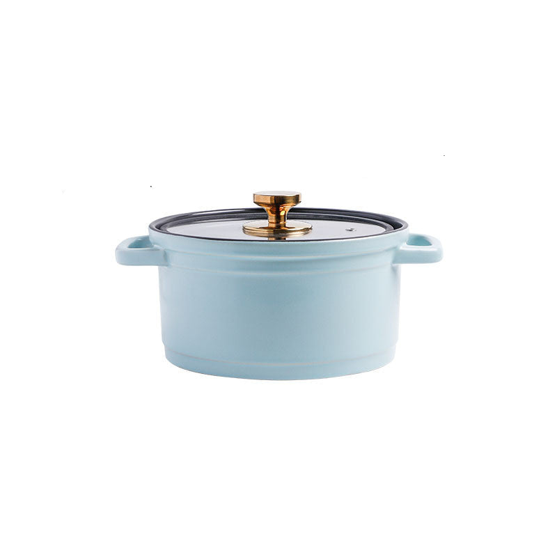 Nordic Ceramic Large Capacity Stock Pot For Porridge And Soup