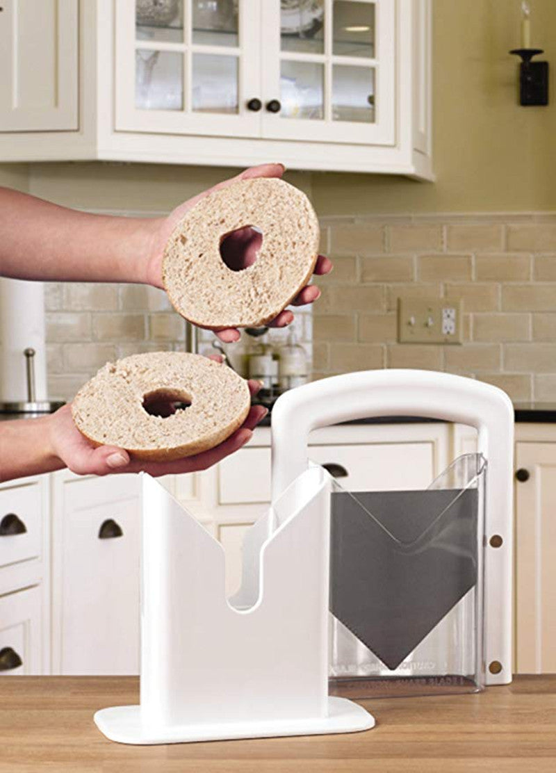 Bread And Bagel Slicer Guillotine Kitchen Cutting Tool