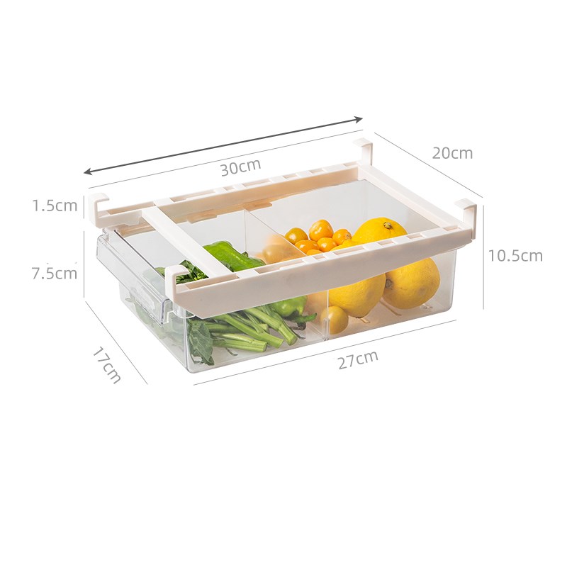Adjustable Refrigerator Storage Rack Pull Out Kitchen Organizer