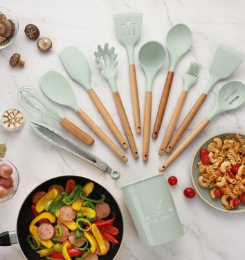 Heat Resistant Silicone Kitchen Utensils Set