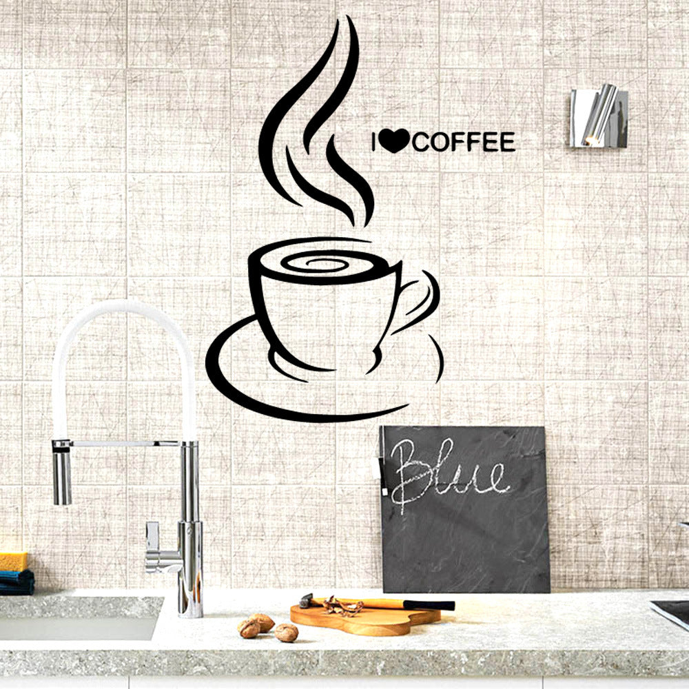 Kitchen Decoration Restaurant Window Glass Decals